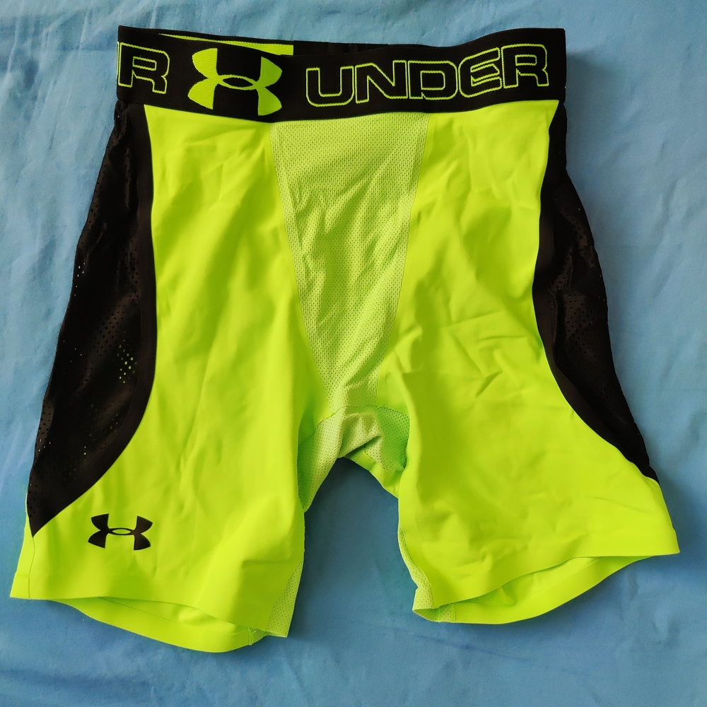 Under Armour Neon Green Compression Shorts